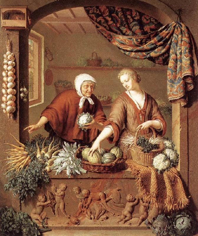 MIERIS, Willem van The Greengrocer oil painting picture